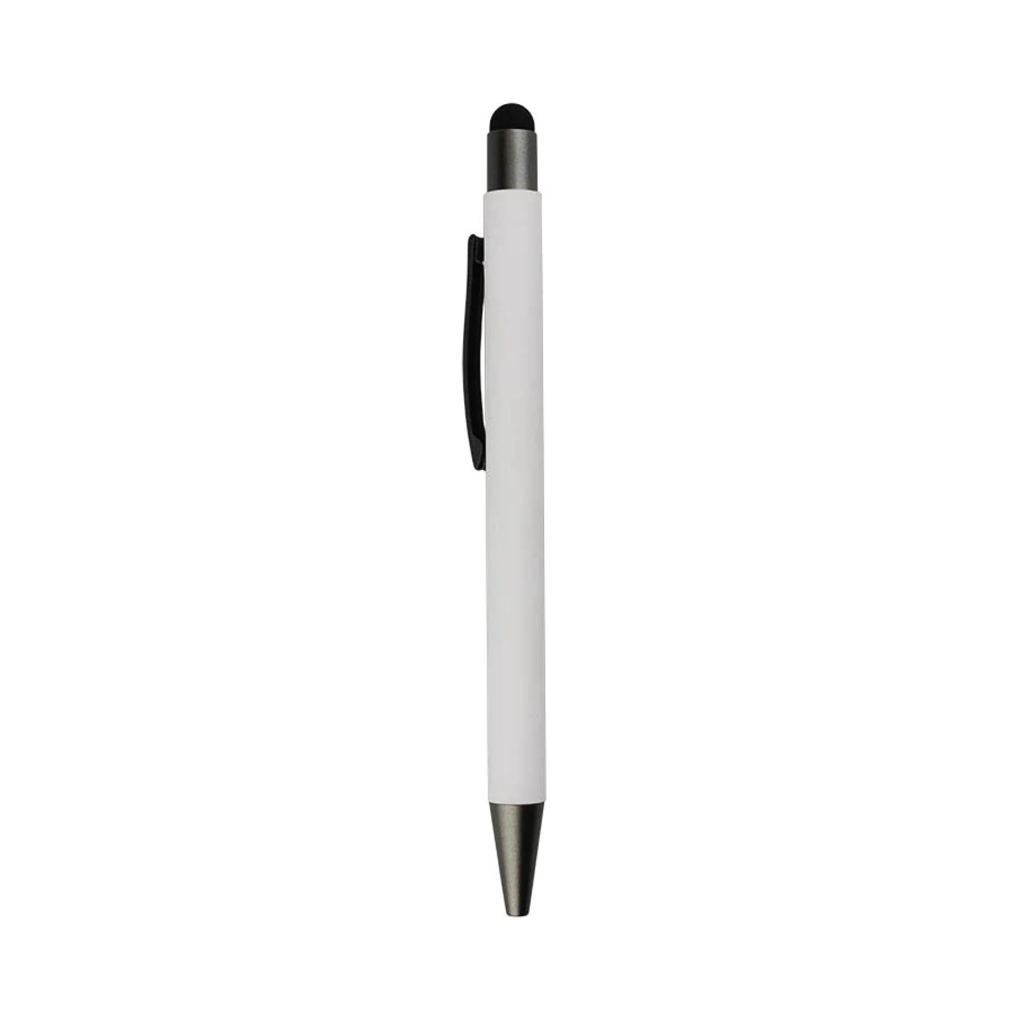 Metal pen with color stylus white