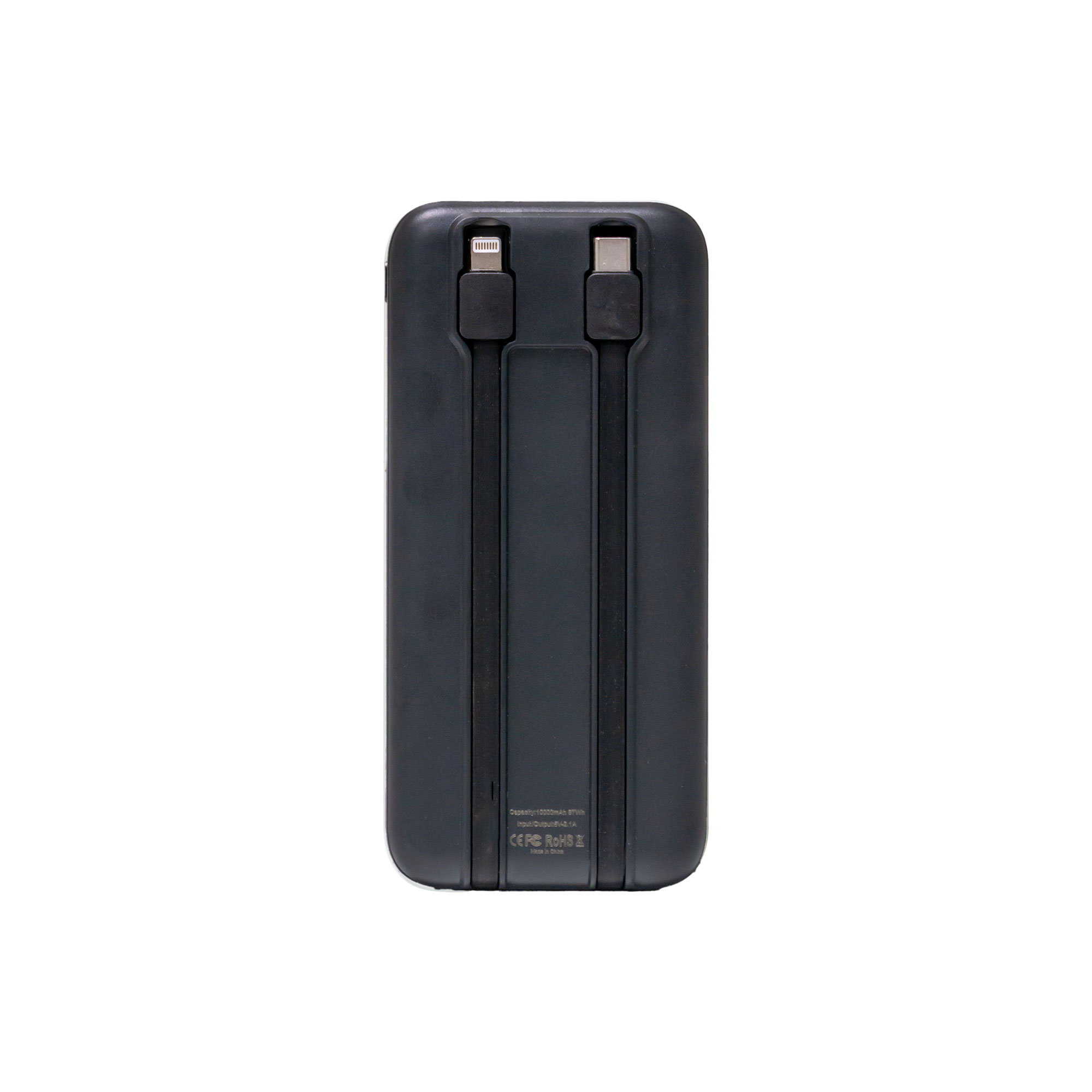 10000mAh Dual Cable Power Bank with Digital Display
