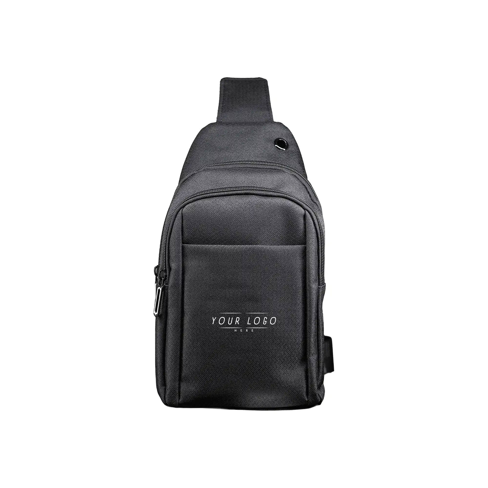 Compact black shoulder side bag with adjustable strap and zipper compartments  9. SEO Keywords Embedded: