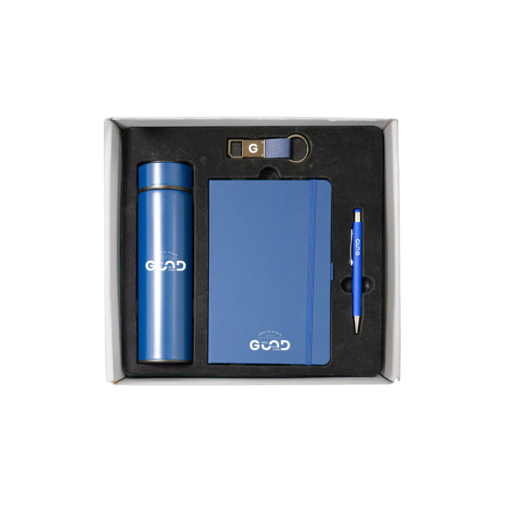 4-in-1 Premium Corporate Gift Set Blue Edition(White Box)