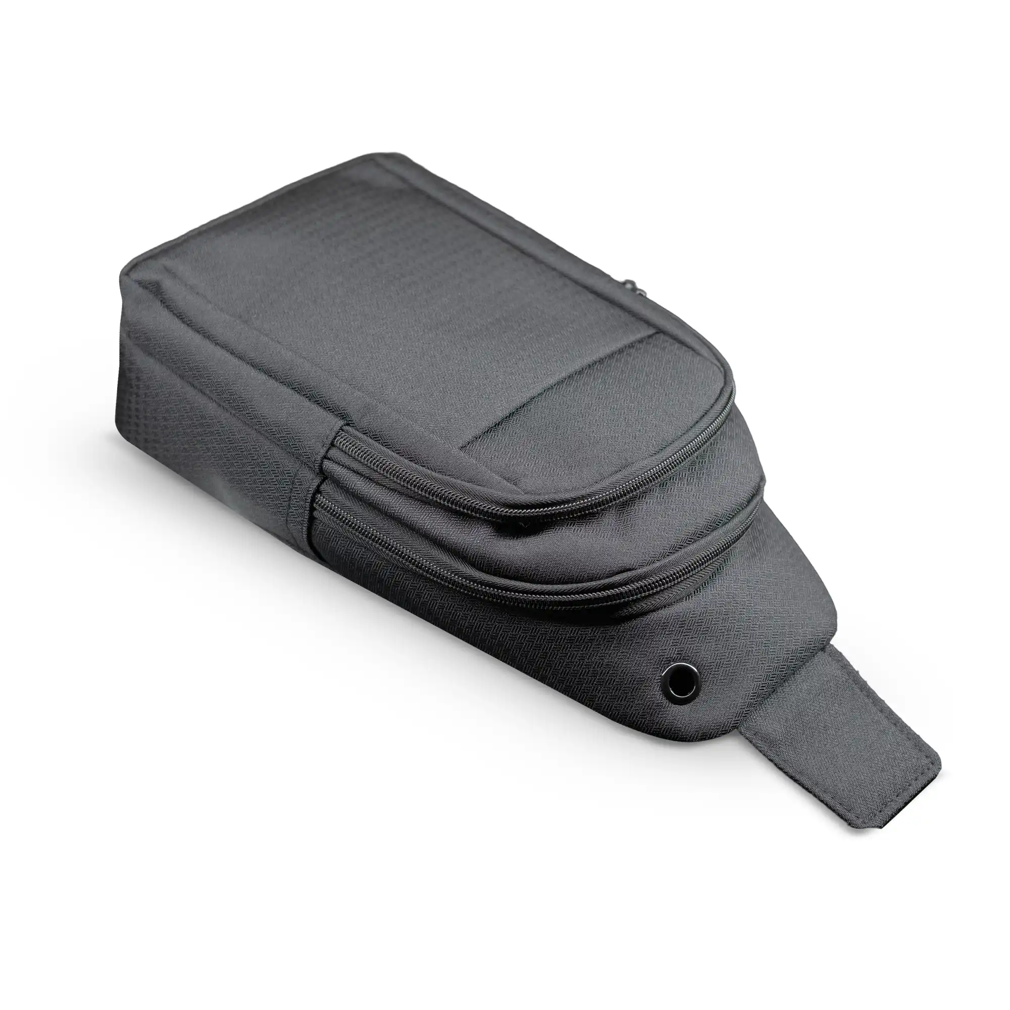Compact black shoulder side bag with adjustable strap and zipper compartments  9. SEO Keywords Embedded:
