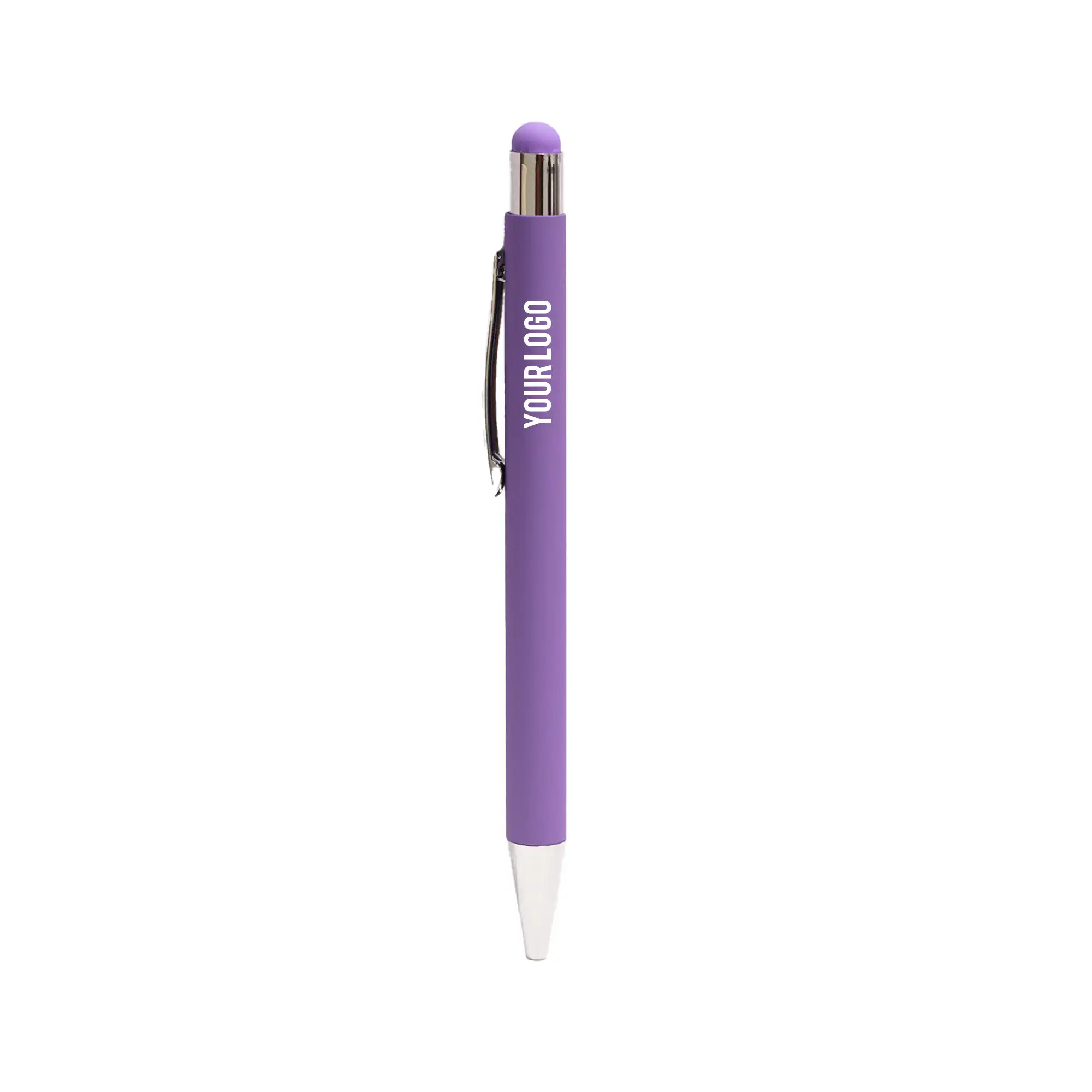 Metal pen with color stylus Purple