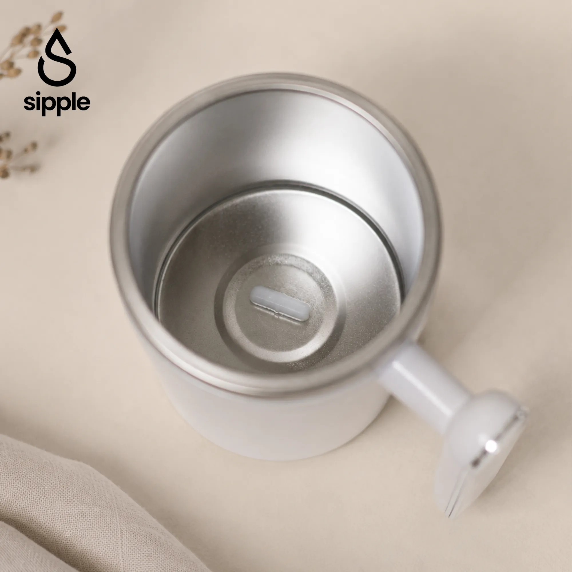 SIPPLE MIXERA 400ml smart electric mixing cup temperature display corporate gift UAE custom logo