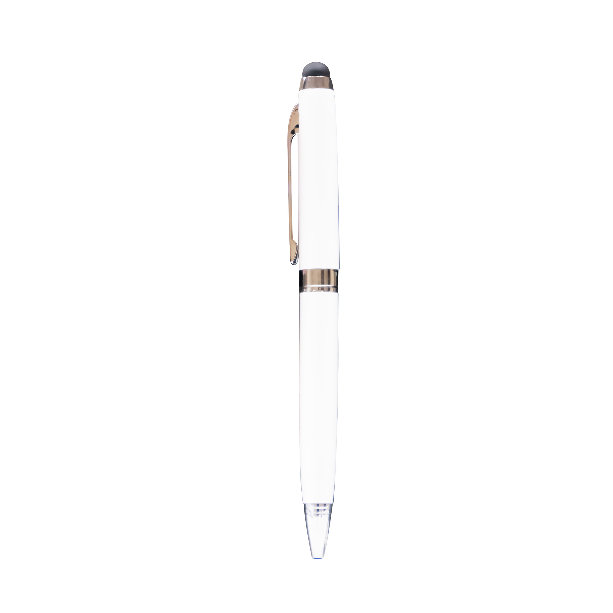 Metal Pen With Ring And Stylus Blue