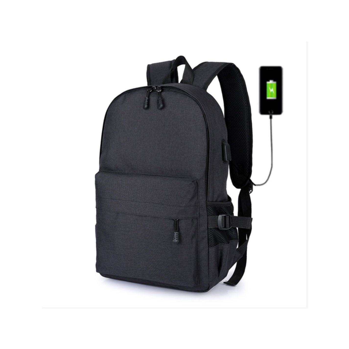 Backpack with USB charging point