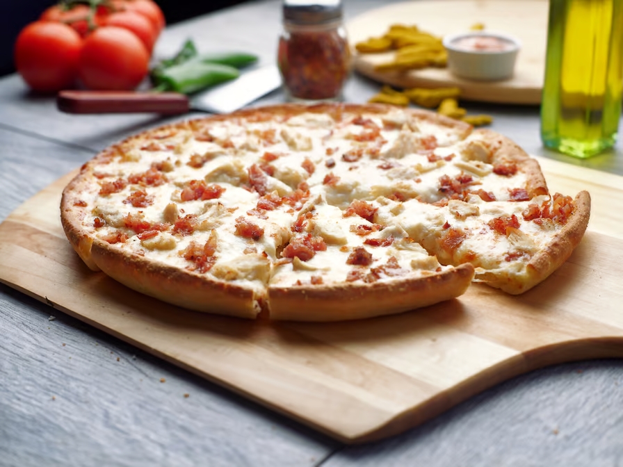 Chicken Bacon Ranch Pizza