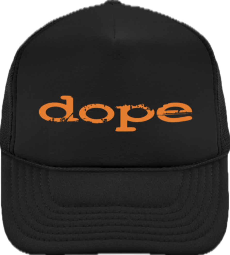 Dope Snap Back Hat Orange, Dope