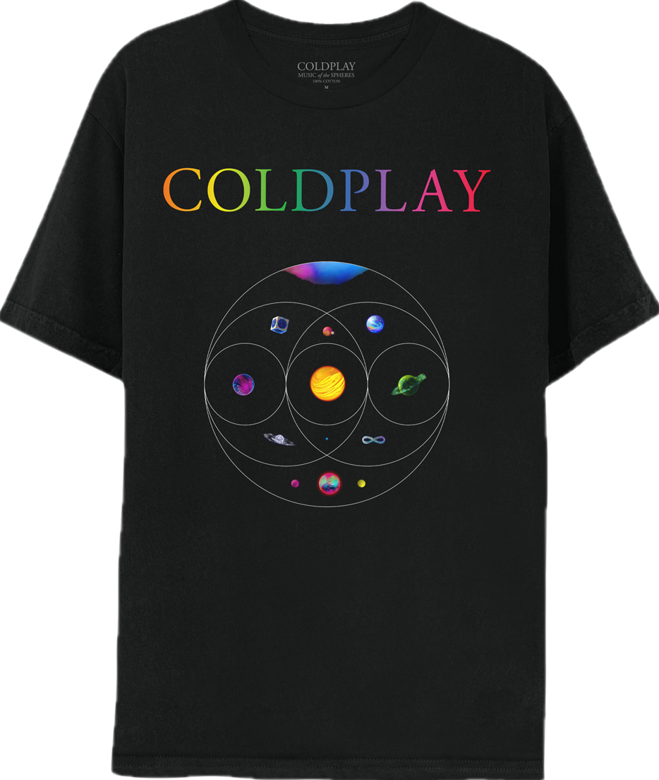 Sphere tee, Coldplay