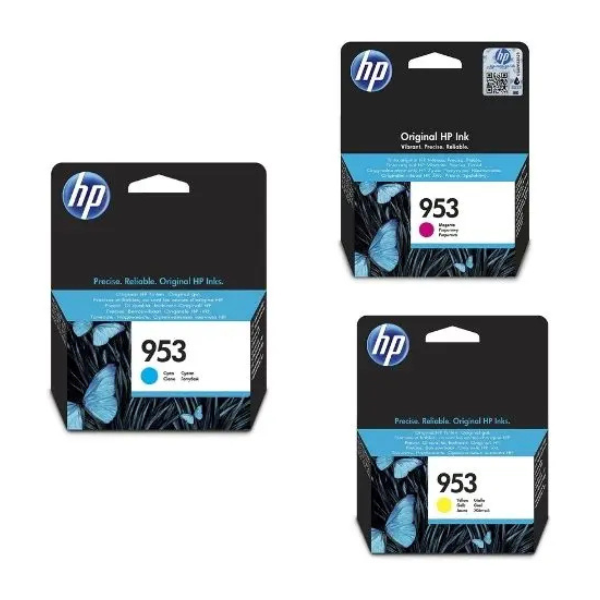 HP 953 Original Ink Cartridge - Magenta, Cyan, Yellow - Genuine HP Inks