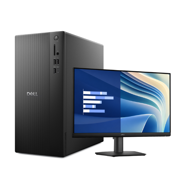 Dell Pro Tower Essential QVT 1260 Desktop PC with Dell 20" Monitor | i3-14100/ 8GB RAM/ 512GB SSD/ Ubuntu