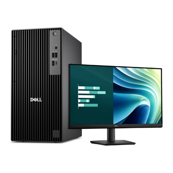 Dell Pro Tower QCT1250 Ultra 5 235 Desktop PC with 8GB RAM, 512GB SSD, Ubuntu OS & Dell 20" Monitor