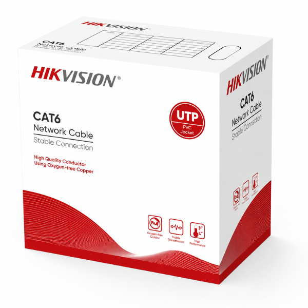 Hikvision CAT 6 UTP Network Cable 305m Roll DS-1LN6-UE-W