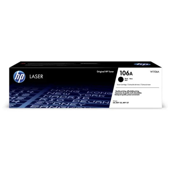 HP 106A Original Laser Toner Cartridge - Black (W1106A)