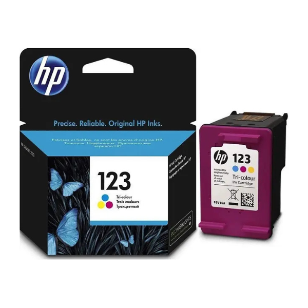 HP 123 Tri-color Original Ink Cartridge Cyan/Magenta/Yellow