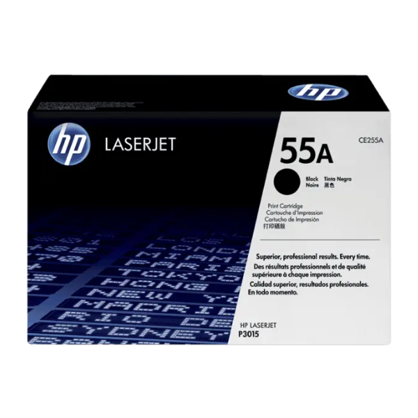 HP 55A Black Original LaserJet Toner Cartridge (CE255A)