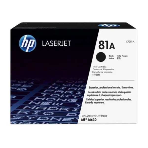 HP 81A Black Original LaserJet Toner Cartridge (CF281A)