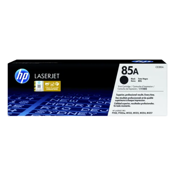 HP 85A Black Original LaserJet Toner Cartridge (CE285A)
