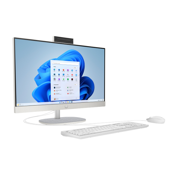 HP All-in-One 24-cr0121 Core i5 13th Gen 8GB RAM 512GB SSD Touchscreen White PC thumbnail 3