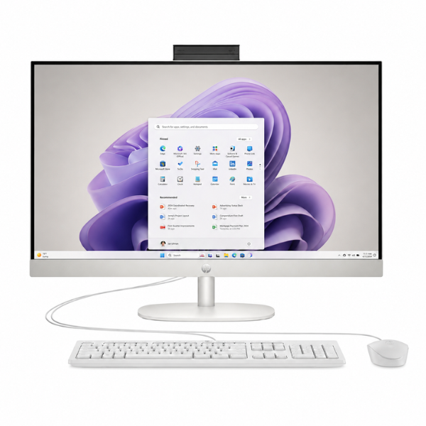 HP All-in-One 24-cr0121 Core i5 13th Gen 8GB RAM 512GB SSD Touchscreen White PC thumbnail 2