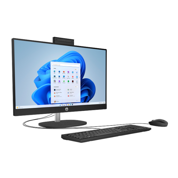 HP All-in-One 24-CR1091NH Intel Core Ultra 5 125U 8GB RAM 512GB SSD 23.8" FHD DOS Black thumbnail 2