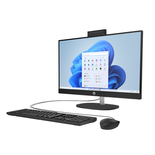 HP All-in-One 24-CR1091NH Intel Core Ultra 5 125U 8GB RAM 512GB SSD 23.8" FHD DOS Black thumbnail 3