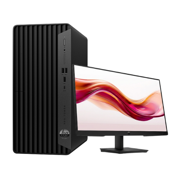 HP Pro Tower 400 G9 Desktop PC Intel Core i7-13700 8GB RAM 512GB SSD with 21.5" Monitor