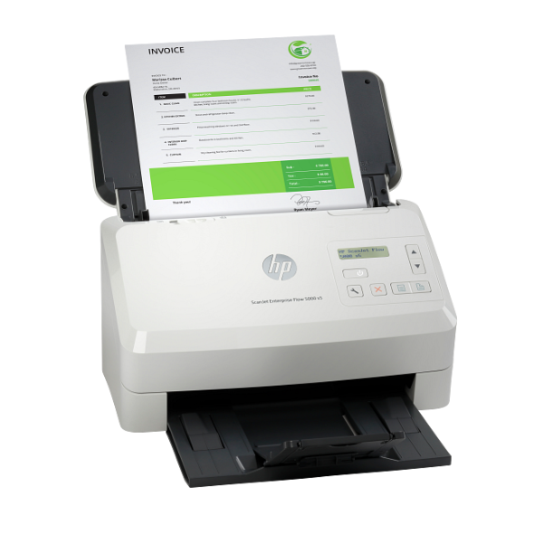 HP Scanjet Enterprise Flow 5000 S5 Sheet-Feed Scanner 65ppm High-Speed Document Scanner thumbnail 3