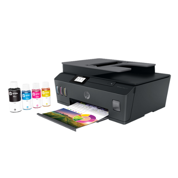 HP Smart Tank 530 All-in-One Printer - Thermal Inkjet, ADF, Dual-Band Wi-Fi, Black thumbnail 3