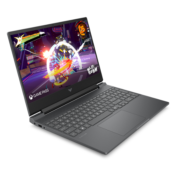 HP Victus (Non-PD) Clamshell | Roku 25C1 | 15 Gaming Laptop - Intel Core 5 210H, RTX 4050, 16GB RAM, 512GB SSD, 144Hz Display - Mica Silver