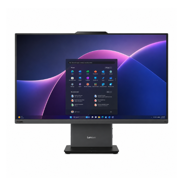 Lenovo Neo 50a-27 Gen 5 All-in-One PC — Intel Core 5-210H, 8GB RAM, 512GB SSD, 27" FHD Display, Raven Black thumbnail 2