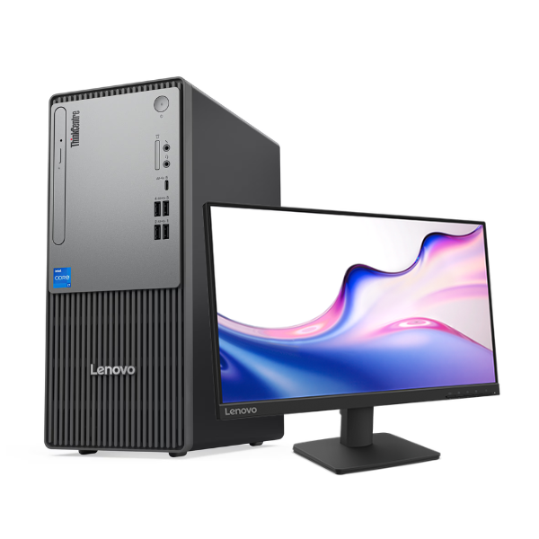 Lenovo ThinkCentre Neo 50t G5 Intel Core i7 14700 8GB RAM 512GB SSD Desktop PC with 21.5" Monitor Black