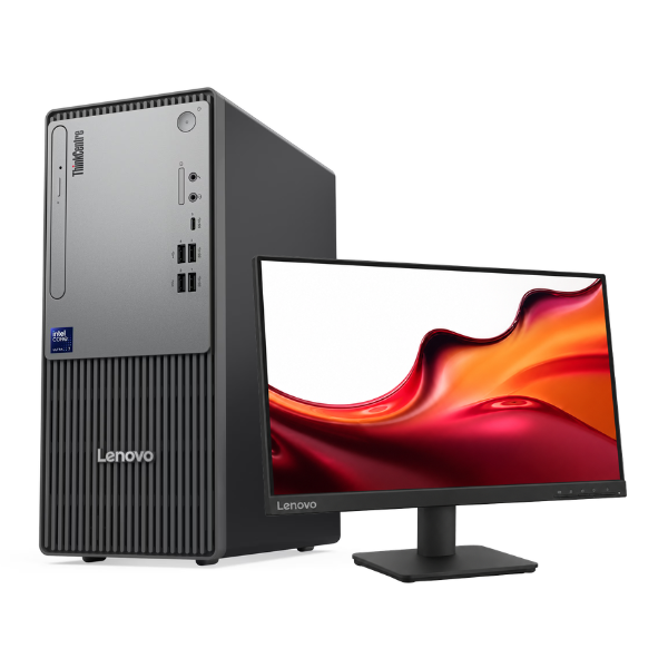 Lenovo ThinkCentre Neo 50t G6 Intel Core Ultra 5 225 8GB RAM 512GB SSD Desktop PC with 21.5" Monitor Black