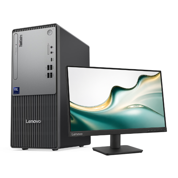 Lenovo ThinkCentre Neo 50t G6 Intel Core Ultra 7 265 8GB RAM 512GB SSD Desktop with 21.5" Monitor Black