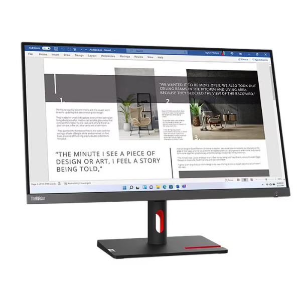Lenovo ThinkVision S27i-30 27-inch Full HD IPS Monitor with Slim Bezel