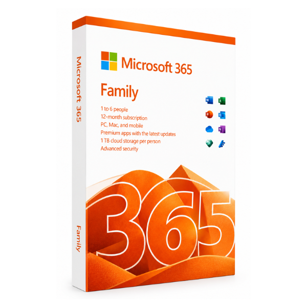 Microsoft 365 Family 1-Year Subscription for 6 Users | Africa Only