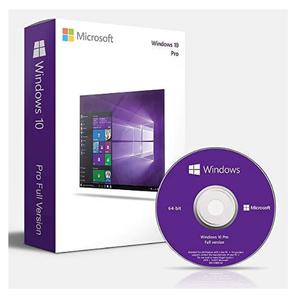 Microsoft Windows 10 Professional 64-bit OEM DVD with Genuine License Key