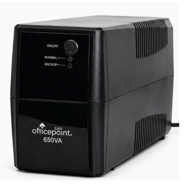 Officepoint UPS 650VA Uninterruptible Power Supply Backup
