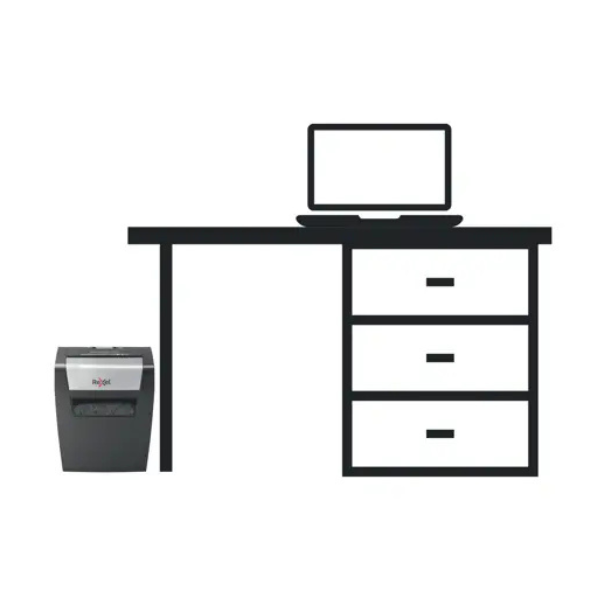 Rexel Momentum X406 Cross-Cut Paper Shredder 6 Sheet P-4 Security thumbnail 4