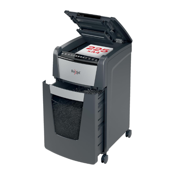 Rexel Optimum AutoFeed+ 225X P-4 Cross Cut Shredder - 225 Sheet Capacity, 60L Bin, Automatic Feed thumbnail 2