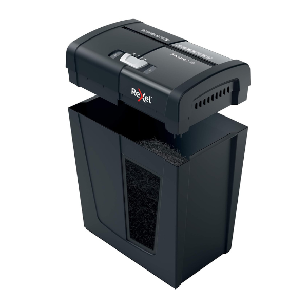 Rexel Secure X10 Cross Cut Paper Shredder 10 Sheet P-4 Security thumbnail 3