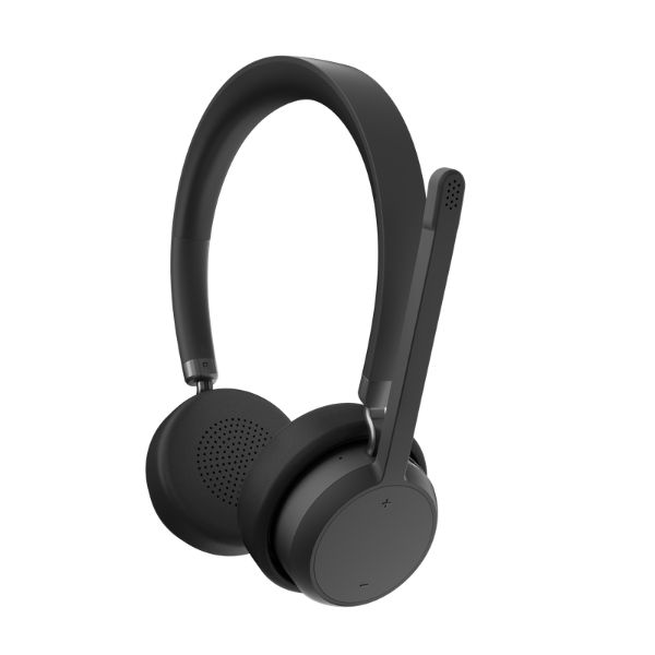 Lenovo Wireless Stereo Headset Bluetooth 5.3 31-Hour Battery On-Ear Headset thumbnail 2