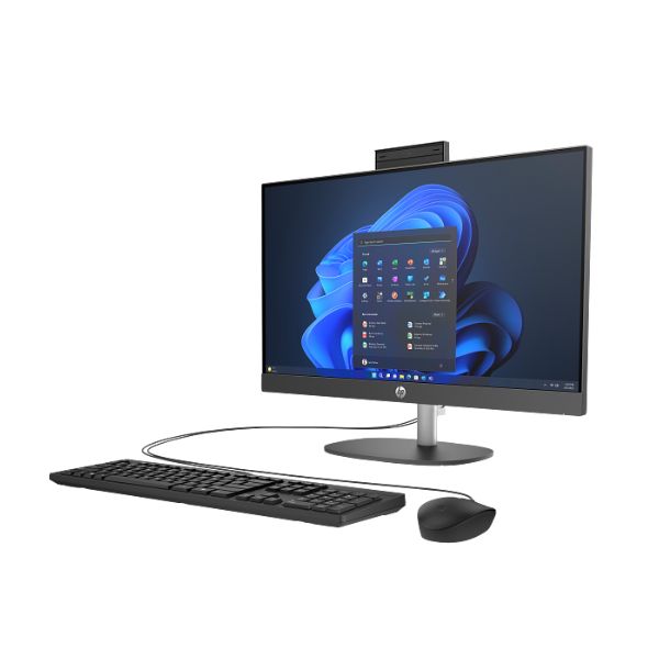 HP ProOne 240 G10 Intel Core Ultra 7 155U, 16GB DDR5 RAM, 512GB SSD, 23.8-inch FHD All-in-One Desktop PC