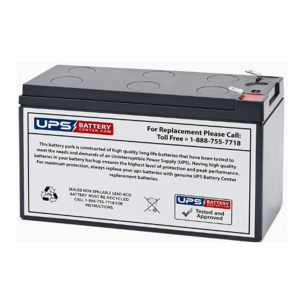 Gaston GT12-7 UPS Replacement Battery 12V 7Ah F1 Terminal