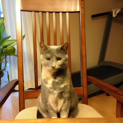 Cat sitting in a chair