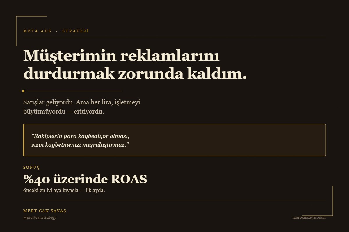 Müşterimin reklamlarını durdurmak zorunda kaldım.