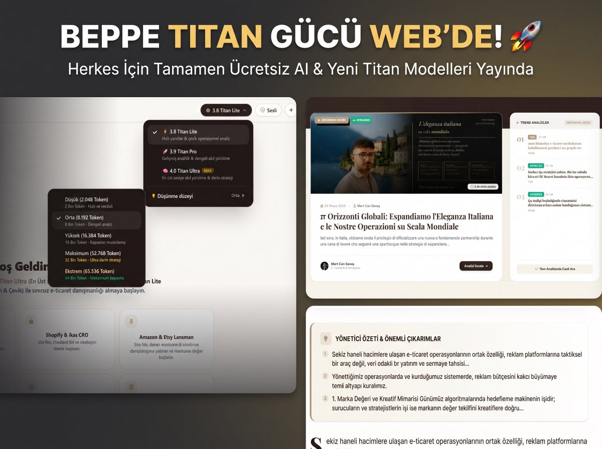 Benim işim eğitim satmak ya da saatlik danışmanlık kovalamak değil. Kendi e-ticaret markalarımdan ve yürüttüğümüz küresel operasyonlardan kazanıyorum.