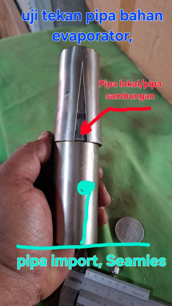 Jangan Salah Pilih! Pentingnya Pipa Seamless pada Evaporator Mesin Es Agar Cetakan Tidak Pecah