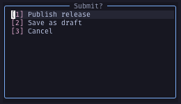 Submit the release