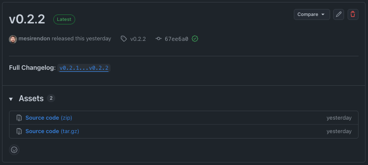 GitHub Project&rsquo;s Releases