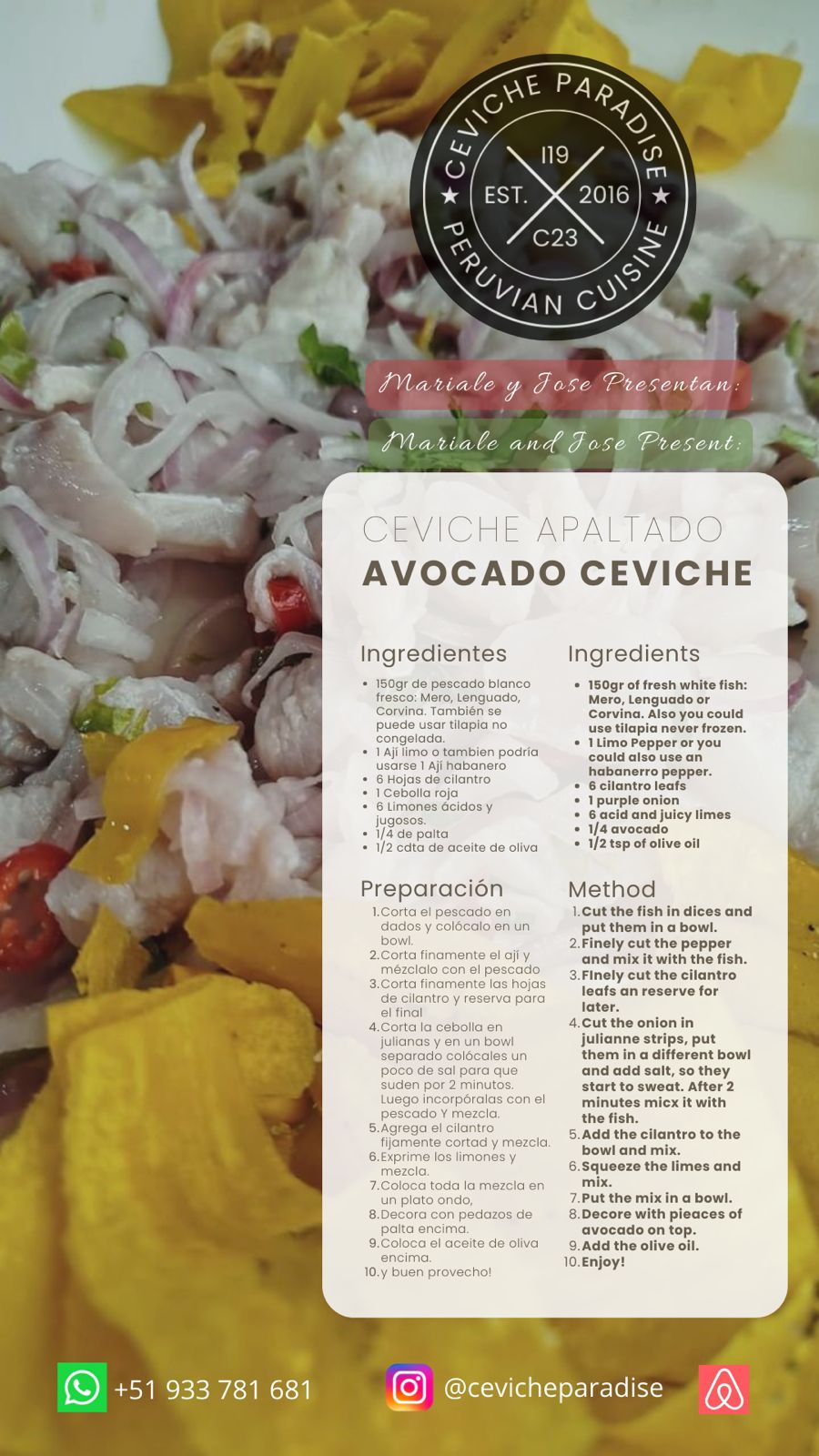 Avocado ceviche recipe